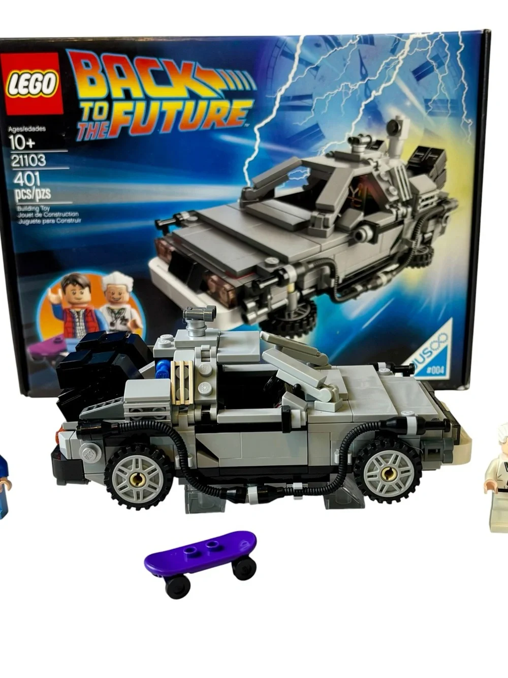 Lego: Delorean Back To The Future Set 21103 Complete